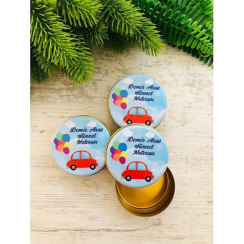 Araba Temal� Mini Metal Kutu