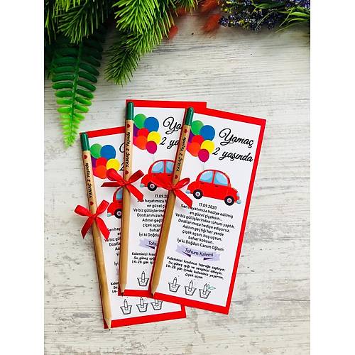 Araba Temal� Tohumlu Kalem