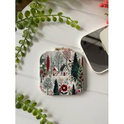 Nostalji Yeni Y�l-Noel-Y�lba�� Kare Ayna