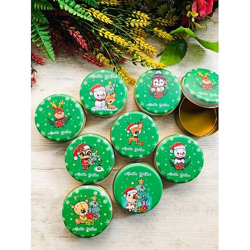 Yeni Y�l Temal�  Kar���k  Mini Metal Kutu