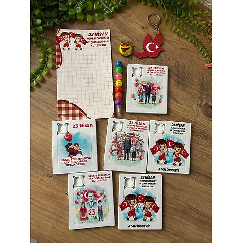 23 N�SAN AH�AP ANAHTARLIK +�KOLATA+KALEM+PUZZLE