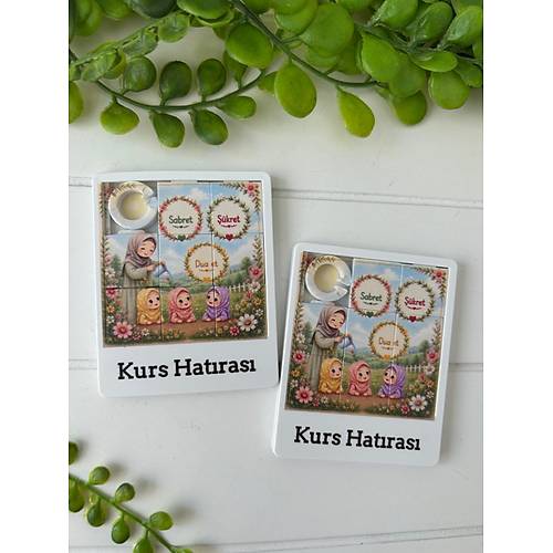 �ocuklar ��in E�itici Kuran Kursu Temal� Puzzle -  8 Par�a �slami Yapboz