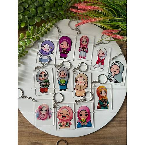 Kuran Kursu Temal� Pleksi Anahtarl�k (Kar���k Yollan�r )