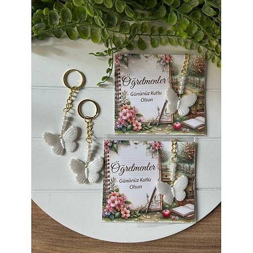 Kelebek  �nci Anahtarl�k ( ��retmen-K�na-Nikah-D���n i�in Konsept Yap�labilir )