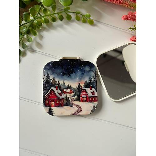 Nostalji Yeni Y�l-Noel-Y�lba�� Kare Ayna