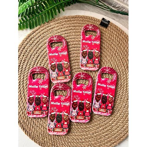 Noel Yeni Y�l  Temal�  Uzun A�acak Magnet