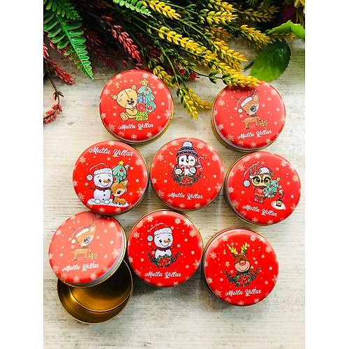 Yeni Y�l Temal�  Kar���k  Mini Metal Kutu