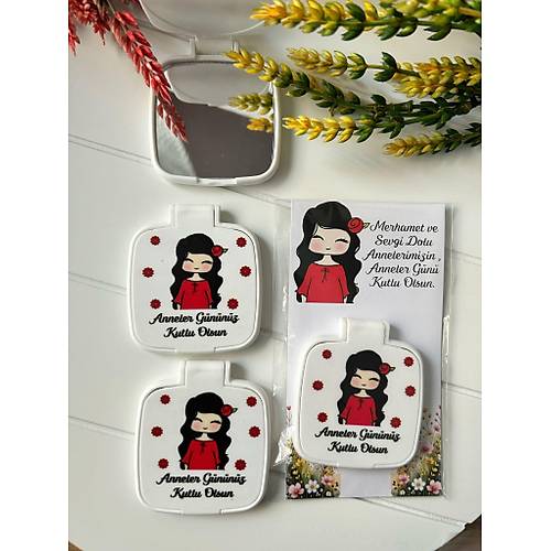 Anneler G�n� -Kad�n Temal� Kare Pleksi Ayna