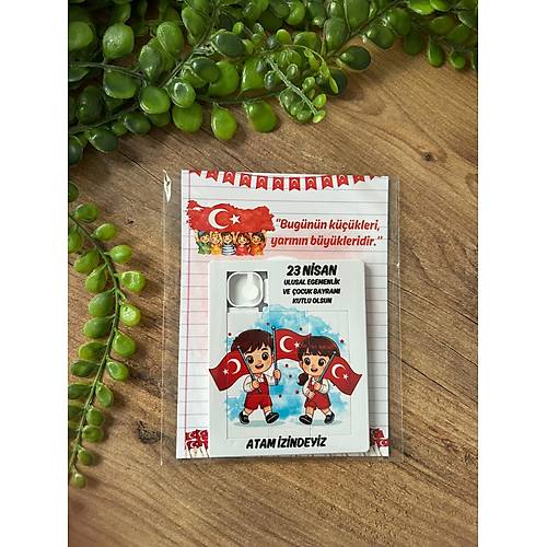23 Nisan Temal� E�itici �ocuk Puzzle 9 Par�a  - Milli Bayram Hat�ras�