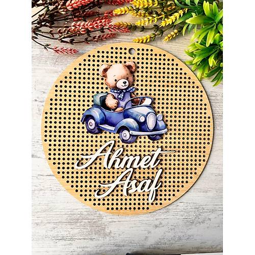 30 cm  Delikli Ah�ap Kap� S�s�-Kabartma Desen-Ay�c�k