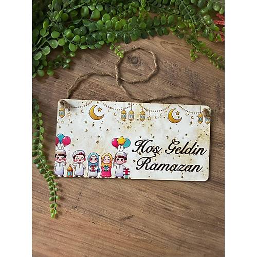 Ho� Geldin Ramazan Kap� S�s� 15x30 cm
