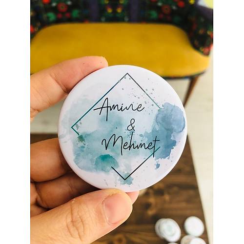 Ye�il-Mavi Suluboya  Metal A�acakl� Magnet