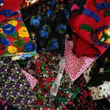 Hobi  İçin Patchwork Pazen Parça Kumaş   Karışık Renk Kırk Yama (40 Adet)