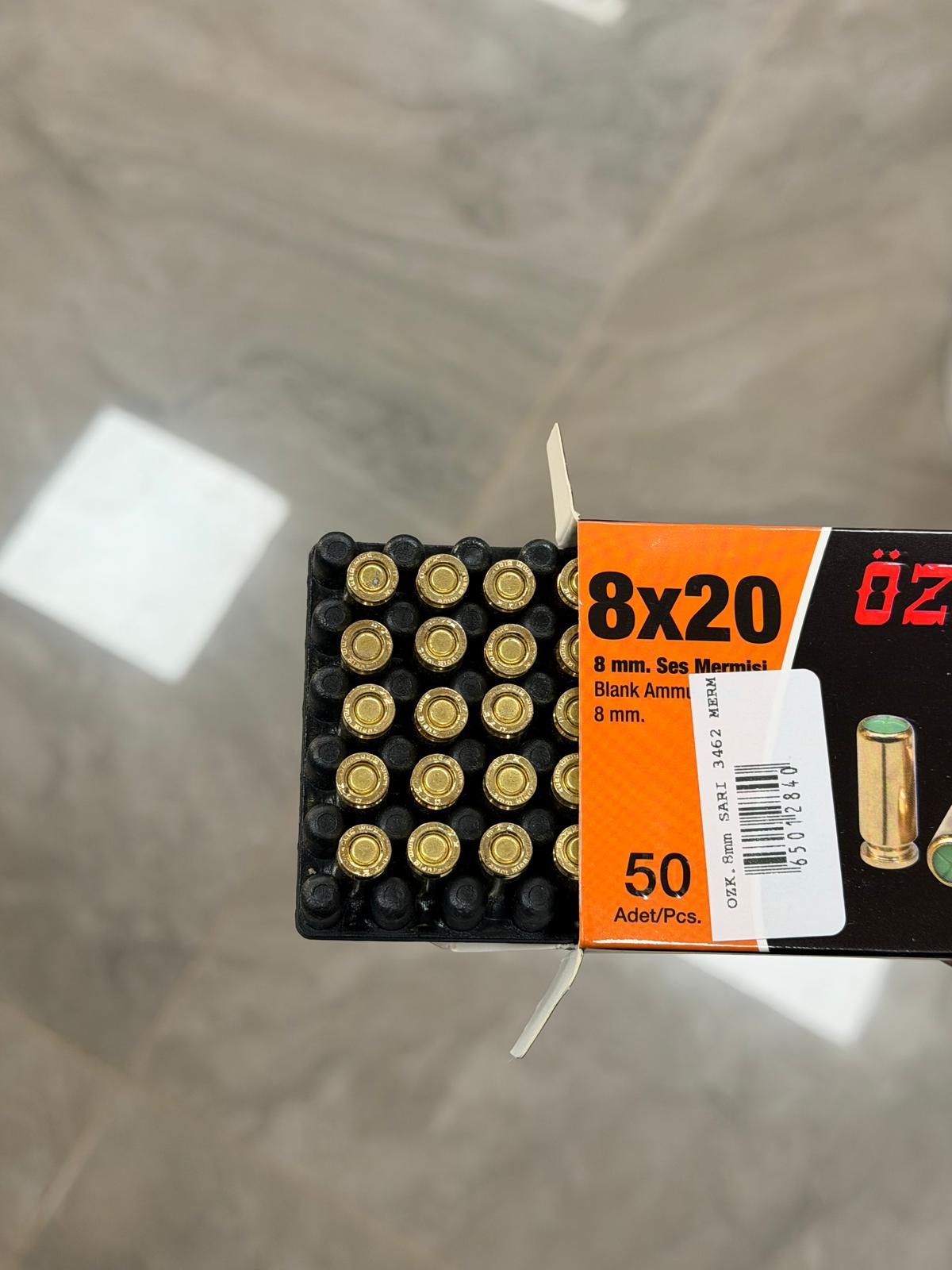 ÖZKURSAN 8MM SARI SES MERMİSİ