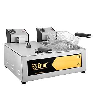Emirmakine Bfe Tipi 8+8 Litre Elektrikli Fritz Makinesi 1-Kalite