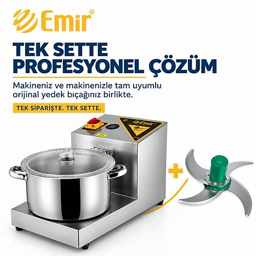 EM�R PROFESYONEL SEBZE DO�RAMA SET� 7 L�TRE 4 BI�AKLI | SO�AN DO�RAMA VE LAHMACUN ��� HAZIRLAMA MAK�NES� + OR�J�NAL YEDEK BI�AK