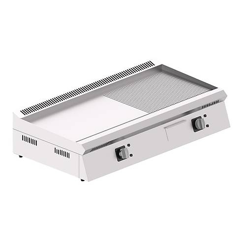 Seamac Ya ekmeceli 100 cm Yar Oluklu Pleyt Izgara zel Seri Elektrikli