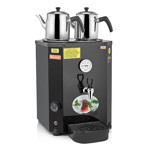 Emir Jumbo �ay Kazan� � 23 L, 2 Demlikli, Otomatik Su Alma Sistemli