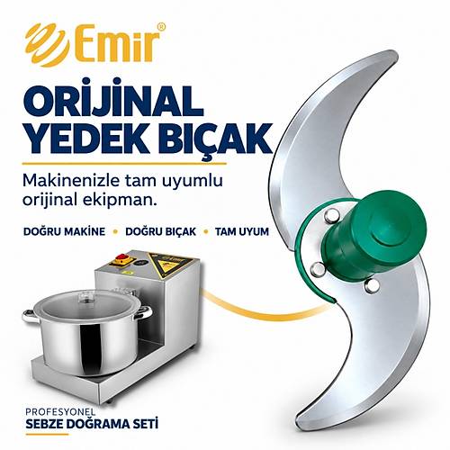 EM�R PROFESYONEL SEBZE DO�RAMA SET� 13 L�TRE 2 BI�AKLI | B�Y�K BOY SO�AN DO�RAMA MAK�NES� + OR�J�NAL 2'L� YEDEK BI�AK