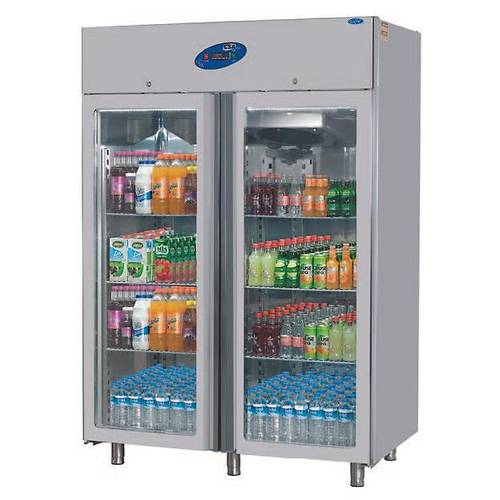 Dikey Cam Kapılı  Buzdolabı Model: CS-DBLK 1200-C