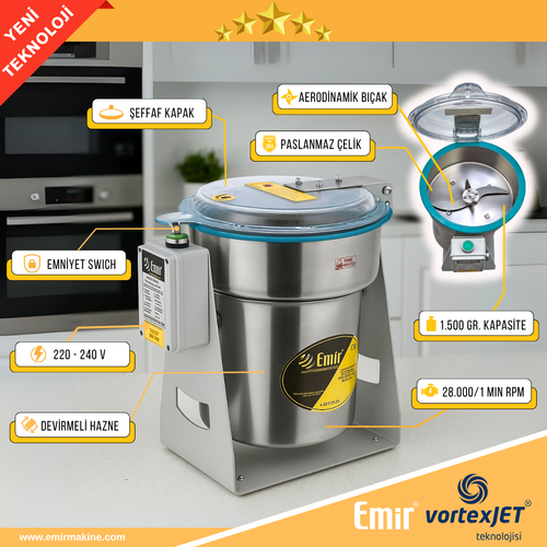 Badem tc Elektrikli Kuru Gda Badem ekme Makinas tc Deirmen Makinesi 1500 Gr 28000 Devir