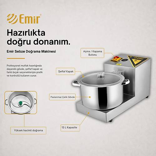 Armut Elma Sebze Meyve Par�alama Makinas� 13 litre