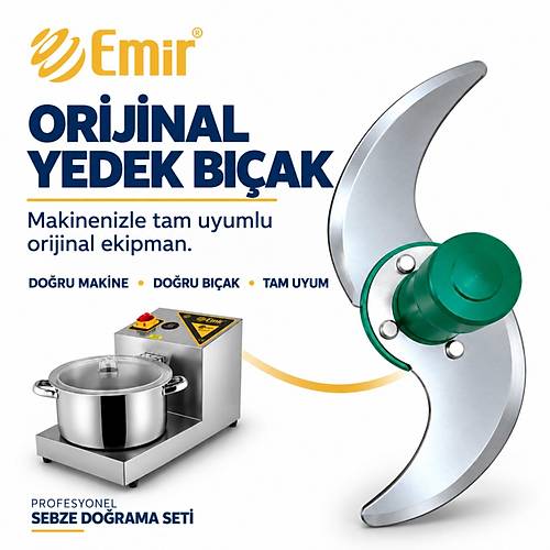 EM�R PROFESYONEL SEBZE DO�RAMA SET� 7 L�TRE 2 BI�AKLI | SO�AN DO�RAMA VE LAHMACUN ��� HAZIRLAMA MAK�NES� + OR�J�NAL YEDEK BI�AK