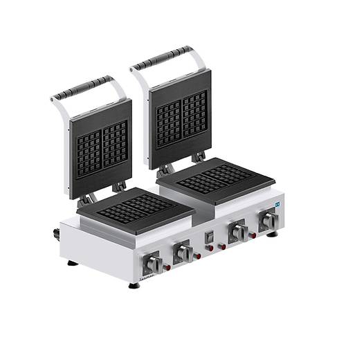 Seamac Kare ift Kapakl Pankek Makinesi Elektrikli