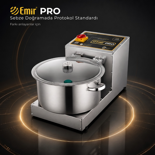 Emir Profesyonel So�an Sebze Do�rama Makinesi | Emniyet Sens�rl� Kapak | Kontroll� Par�alama Sistemi 7 Litre