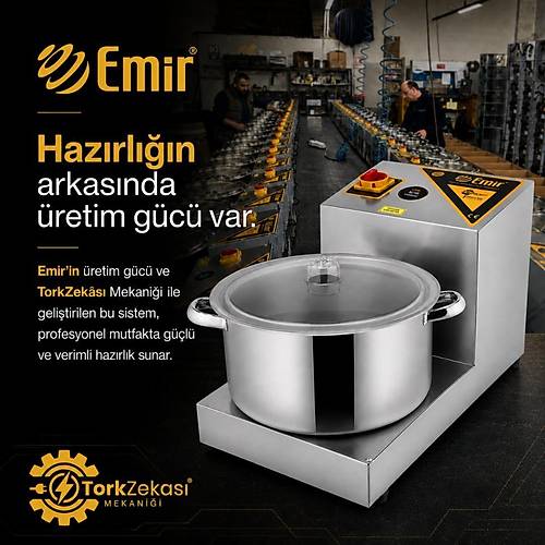 Emir 4 B��akl� Humus Yapma Humus Haz�rlama Makinas� Nohut Ezme Makinas� 7 Litre