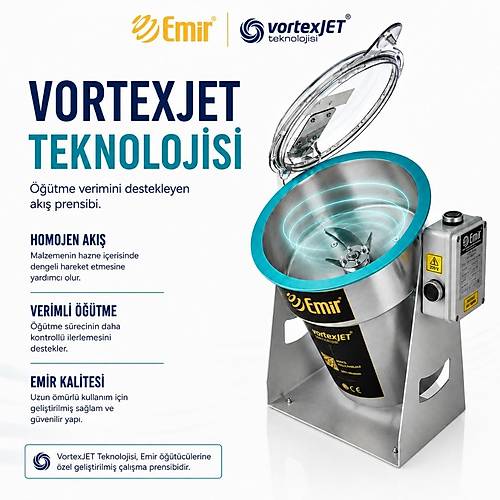 EM�R VORTEXJET TARHANA ���T�C� | ELEKTR�KL� KURU GIDA DE��RMEN MAK�NES� 1500 GR 28.000 DEV�R � PROFESYONEL TARHANA SET� (OR�J�NAL YEDEK BI�AK DAH�L)