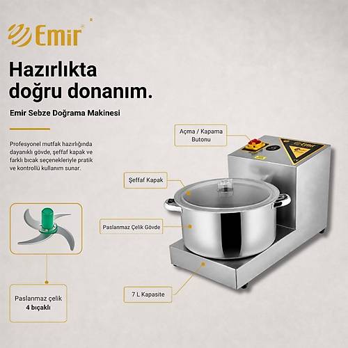 Emir 4 B��akl� So�an Do�rama Makinesi Makinas� 7 Litre