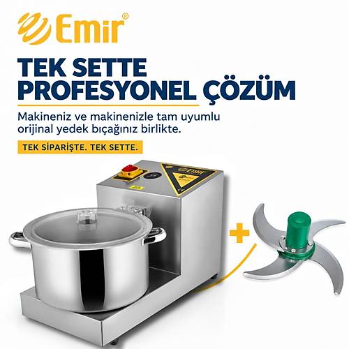 EM�R PROFESYONEL SEBZE DO�RAMA SET� 13 L�TRE 4 BI�AKLI | SO�AN DO�RAMA LAHMACUN ��� HAZIRLAMA MAK�NES� + OR�J�NAL 4'L� YEDEK BI�AK