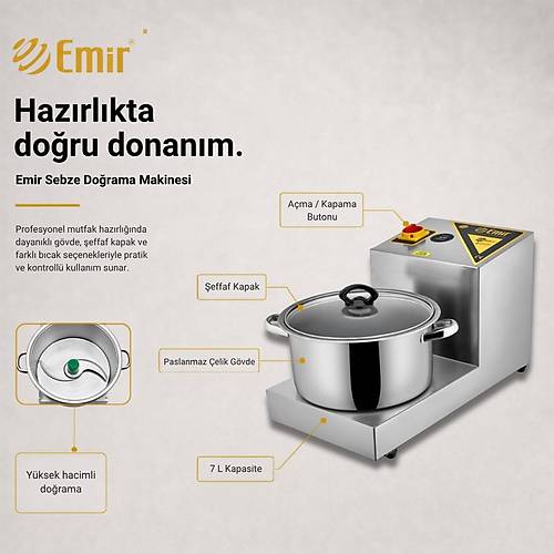 Emir So�an Do�rama Makinesi Makinas� 7 Litre