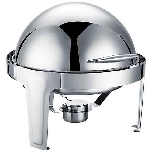 CHAFING DISH ROLL TOP YUVARLAK 6 L REO