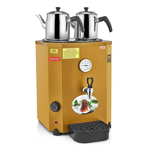 Emir Jumbo �ay Kazan� � 23 L, 2 Demlikli, Otomatik Su Alma Sistemli