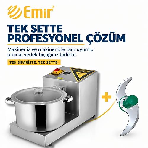EM�R PROFESYONEL SEBZE DO�RAMA SET� 13 L�TRE 2 BI�AKLI | B�Y�K BOY SO�AN DO�RAMA MAK�NES� + OR�J�NAL 2'L� YEDEK BI�AK