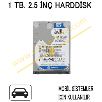 1 Tb 2.5 n Harddisk Mobil Sistemler in