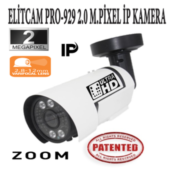 Elitcam Pro-929 2.0 Megapixel p Kamera ( 2.8-12 MM )