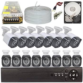 Elitcam 5.0 Megapixel Lensli ( 16 ) Kameral Full Paket Gvenlik Sistemi Hdd Dahil