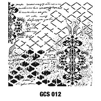 Cadence GCS-012 Grunge duvar zemin Stencil 45 x45 cm