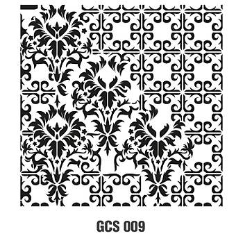 Cadence GCS-009 Grunge duvar zemin Stencil 45 x45 cm