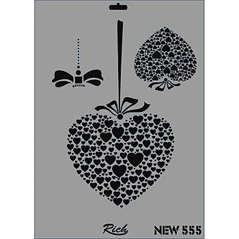 Rich New 555 Stencil (Kolay Boyama Þablonu )
