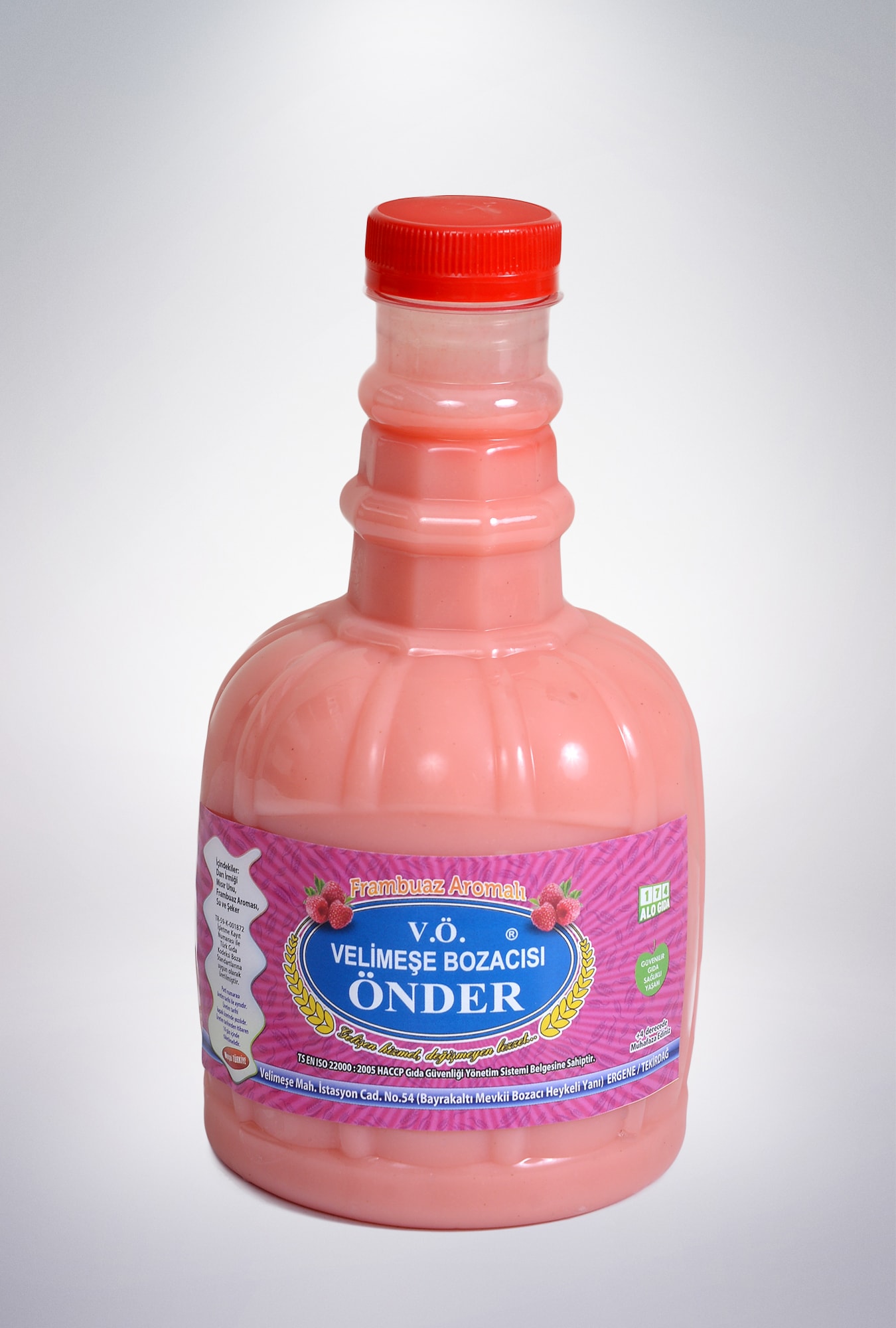 Frambuaz Aromalı Boza 1 Litre