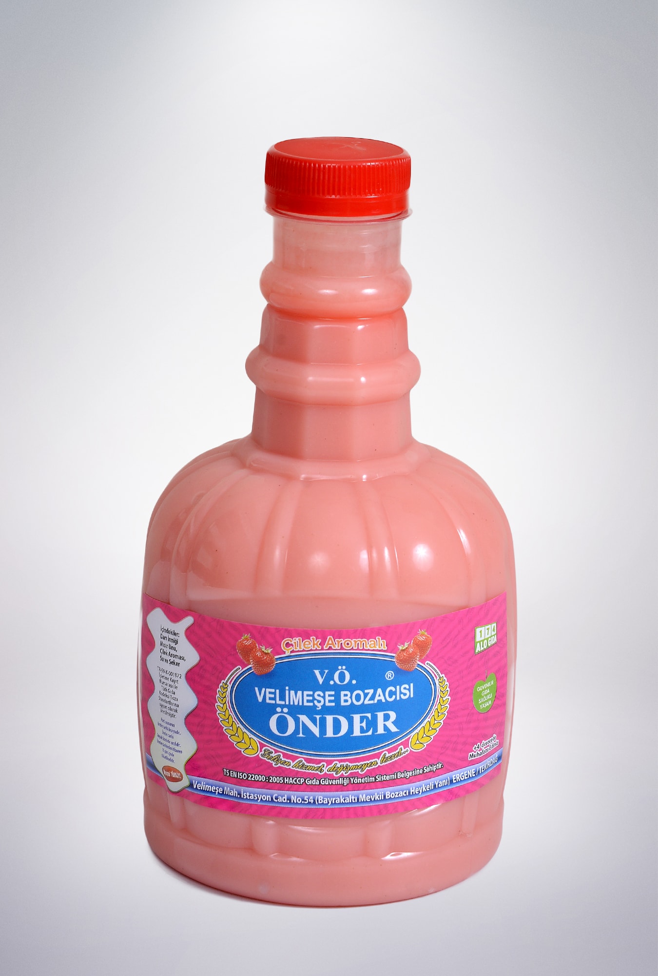 Çilek Aromalı Boza 1 Litre