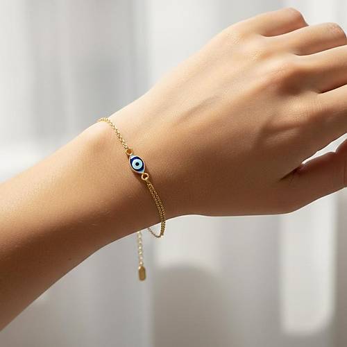 Mavi Mineli G�z Bileklik
