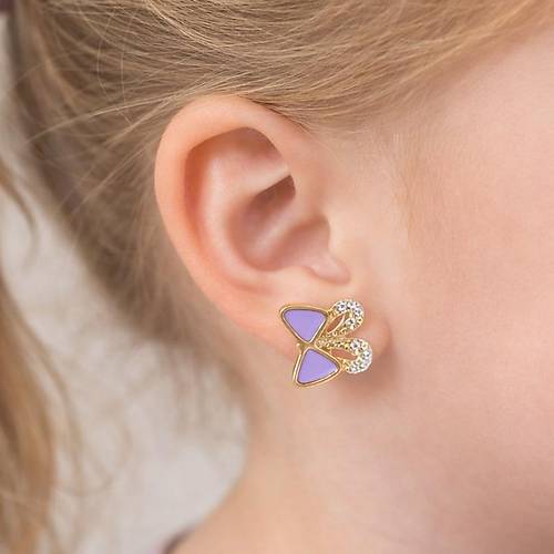 Lavanta Kelebek K�pe