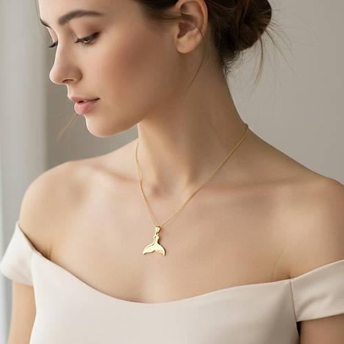 Balina Kuyruk Kolye Ucu