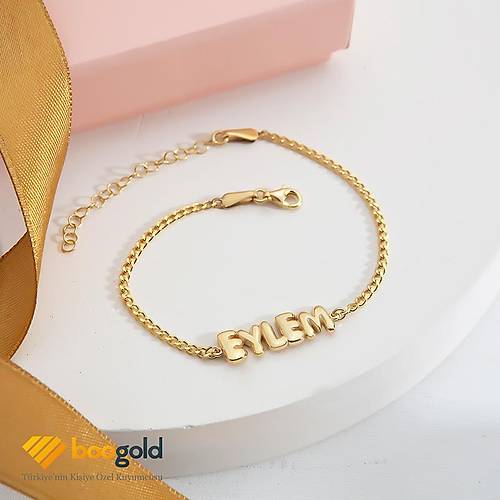 Balon Harfli Sabit Bileklik