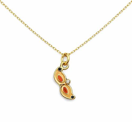 Mineli K�rm�z� Maske Kolye